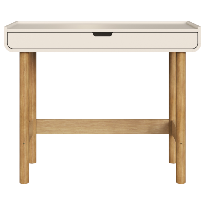 Escrivaninha 1 Gaveta 100 cm 28102 Aura Off White Artesano