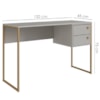 Escrivaninha 2 Gavetas 120 cm P1012 Arenas Dourado PP Milani Store
