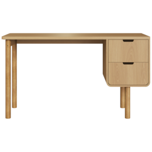 Escrivaninha 2 Gavetas 136 cm Pes Madeira Maciça 28106 Hanover Artesano