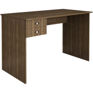 Escrivaninha Mesa Escritorio 2 gavetas ME4165 Nogal Tecno Mobili Escrivaninha Mesa Escritorio 2 gavetas ME4165 Nogal Tecno Mobili