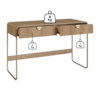 Escrivaninha Organico 2 Gavetas 125 cm 28067 Hanover Dourado Artesano
