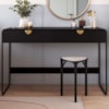 Escrivaninha Organico 2 Gavetas 125 cm 28067 Nero Preto Artesano