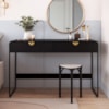 Escrivaninha Organico 2 Gavetas 125 cm 28067 Nero Preto Artesano