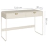 Escrivaninha Organico 2 Gavetas 125 cm 28067 Off White Artesano