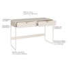 Escrivaninha Organico 2 Gavetas 125 cm 28067 Off White Artesano