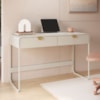 Escrivaninha Organico 2 Gavetas 125 cm 28067 Off White Artesano