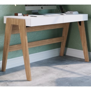 Escrivaninha Para Escritorio 26105 Linha Trend Hanover Off White Artesano Escrivaninha Para Escritorio 26105 Linha Trend Hanover Off White Artesano