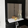 Espelheira Para Banheiro 1 Prateleira BN3642 Branco Tecno Mobili