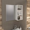 Espelheira Para Banheiro 3 Nichos BN3609 Branco Tecno Mobili