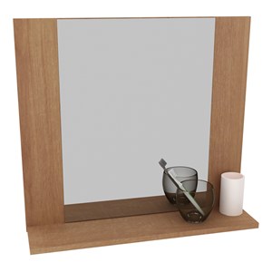 Espelheira Para Banheiro BN3610 Amendoa Tecno Mobili