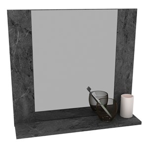 Espelheira Para Banheiro BN3610 Marmore Lunar Tecno Mobili