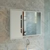 Espelheira Reversivel Para Banheiro 1 Porta BN3645 Branca Tecno Mobili