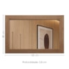 Espelho com Moldura Madeira Macica Taeda 120x80 cm 3315U Tauari Festra