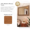 Espelho com Moldura Madeira Macica Taeda 120x80 cm 3315U Tauari Festra