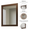 Espelho com Moldura Madeira Macica Taeda 90x78 cm 2816 Cafe Festra