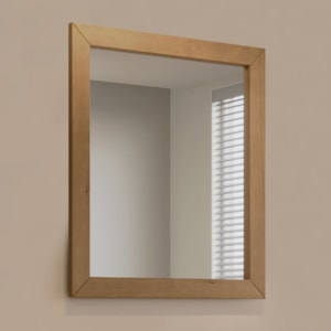 Espelho com Moldura Madeira Macica Taeda 90x78 cm 2816 Freijo Festra
