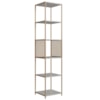 Estante 180 Cm Estilo Industrial Com Tela P1023 Arenas Dourado PP