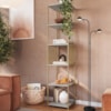 Estante 180 Cm Estilo Industrial Com Tela P1023 Arenas Dourado PP