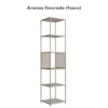 Estante 180 Cm Estilo Industrial Com Tela P1023 Arenas Dourado PP