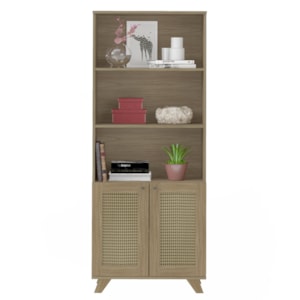 Estante 2 Portas 3 Nichos 172X70 4709 Carvalho ARLY Estante 2 Portas 3 Nichos 172X70 4709 Carvalho ARLY