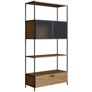 Estante 2 Portas Em Aço E 1 Gaveta York Vermont Artesano Estante 2 Portas Em Aço E 1 Gaveta York Vermont Artesano