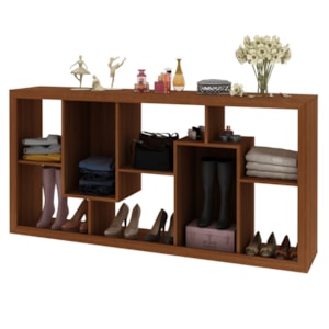 Estante Aparador Uso Horizontal Ou Vertical E1712 Amendoa Tecno Mobili