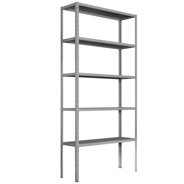 Estante Estilo Industrial 5 Prateleiras 200X95 cm Cinza ARTEF