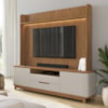 Estante Home Para TV 70 Pol Cannes 215 cm Cedro Off White DCASA