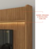 Estante Home Para TV 70 Pol Cannes 215 cm Cedro Off White DCASA