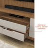 Estante Home Para TV 70 Pol Cannes 215 cm Cedro Off White DCASA