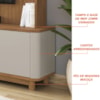 Estante Home Para TV 70 Pol Cannes 215 cm Cedro Off White DCASA