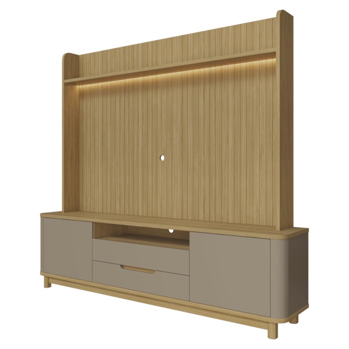 Estante Home Para TV 70 Pol Cannes 215 cm Hannover Fendi DCASA