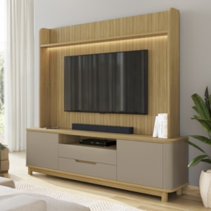 Estante Home Para TV 70 Pol Cannes 215 cm Hannover Fendi DCASA