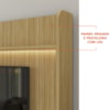Estante Home Para TV 70 Pol Cannes 215 cm Hannover Fendi DCASA