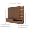 Estante Home Ripado Tv 82 Pol 240 cm Cancun Amendoa Colibri