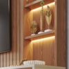 Estante Home Ripado Tv 82 Pol 240 cm Cancun Freijo Off White Matte Colibri