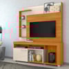 Estante Home Tv 50 Pol 1 Porta 160 cm Icaro Cinamomo Off White MADETEC