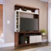 Estante Home Tv 50 Pol 2 Portas 137 cm Elba Nogueira Real Off White Matte Colibri