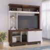 Estante Home Tv 50 Pol 2 Portas 161 cm Valenca Nogueira Real Off White Colibri