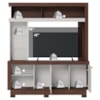 Estante Home Tv 50 Pol 2 Portas 161 cm Valenca Nogueira Real Off White Colibri