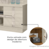 Estante Home Tv 55 Pol 2P 181 cm Alan Calacata Off White MADETEC