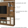 Estante Home Tv 55 Pol 2P 181 cm Alan Naturale Off White MADETEC