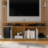 Estante Home Tv 55 Pol Com LED 180 cm York Cinamomo Off White BECHARA