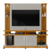 Estante Home Tv 55 Pol Com LED 180 cm York Naturalle Off White BECHARA