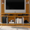 Estante Home Tv 55 Pol Com LED 180 cm York Naturalle Off White BECHARA