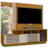 Estante Home Tv 60 Pol 200 cm Frizz Plus Cinamomo Off White MADETEC