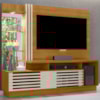 Estante Home Tv 60 Pol 200 cm Frizz Plus Cinamomo Off White MADETEC