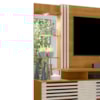 Estante Home Tv 60 Pol 200 cm Frizz Plus Cinamomo Off White MADETEC