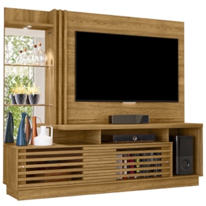 Estante Home Tv 60 Pol 200 cm Frizz Plus Cumaru MADETEC