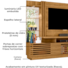 Estante Home Tv 60 Pol 200 cm Frizz Plus Cumaru MADETEC